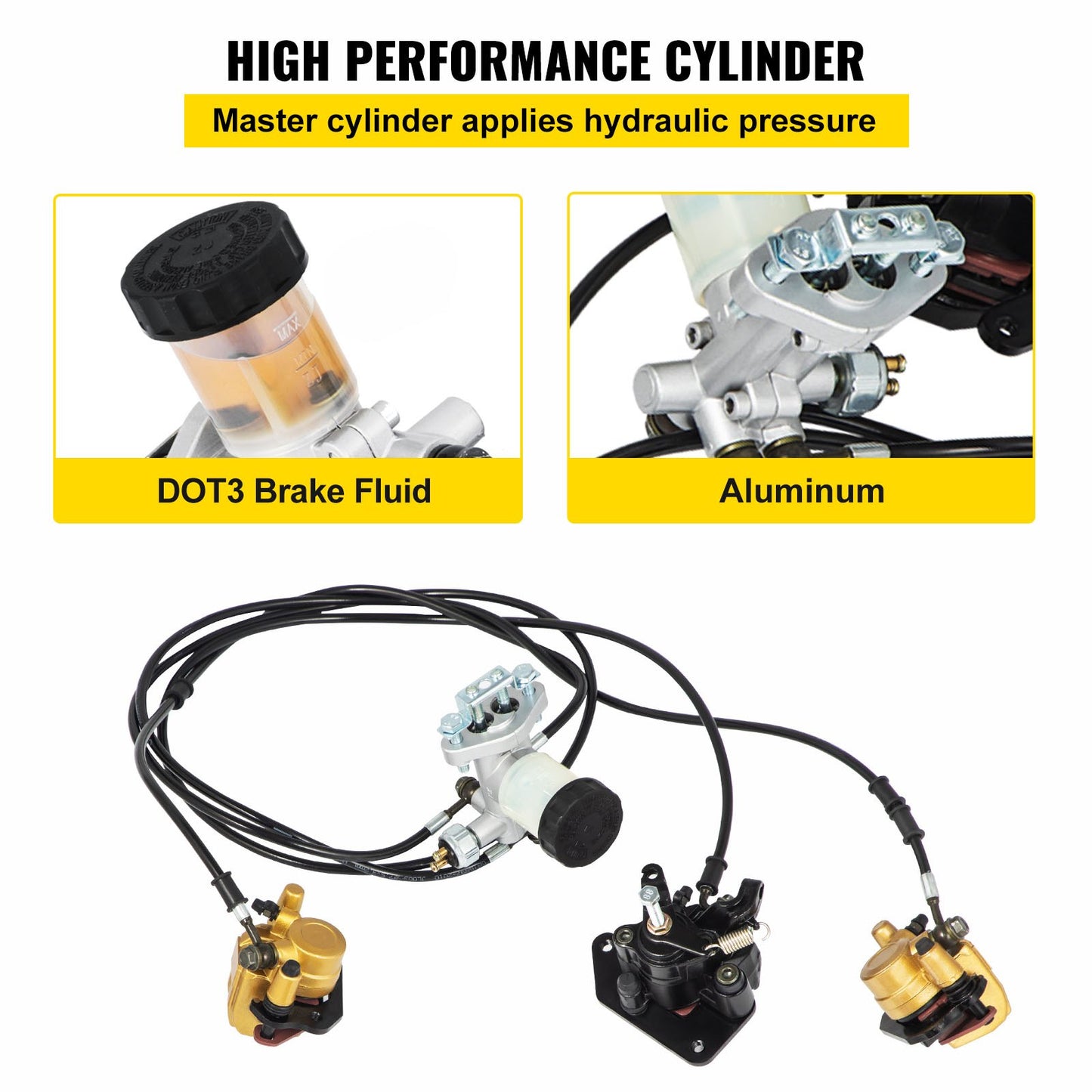 Komplett Go-Kart Brake Master Cylinder Kit KD150BRKIT Go Kart