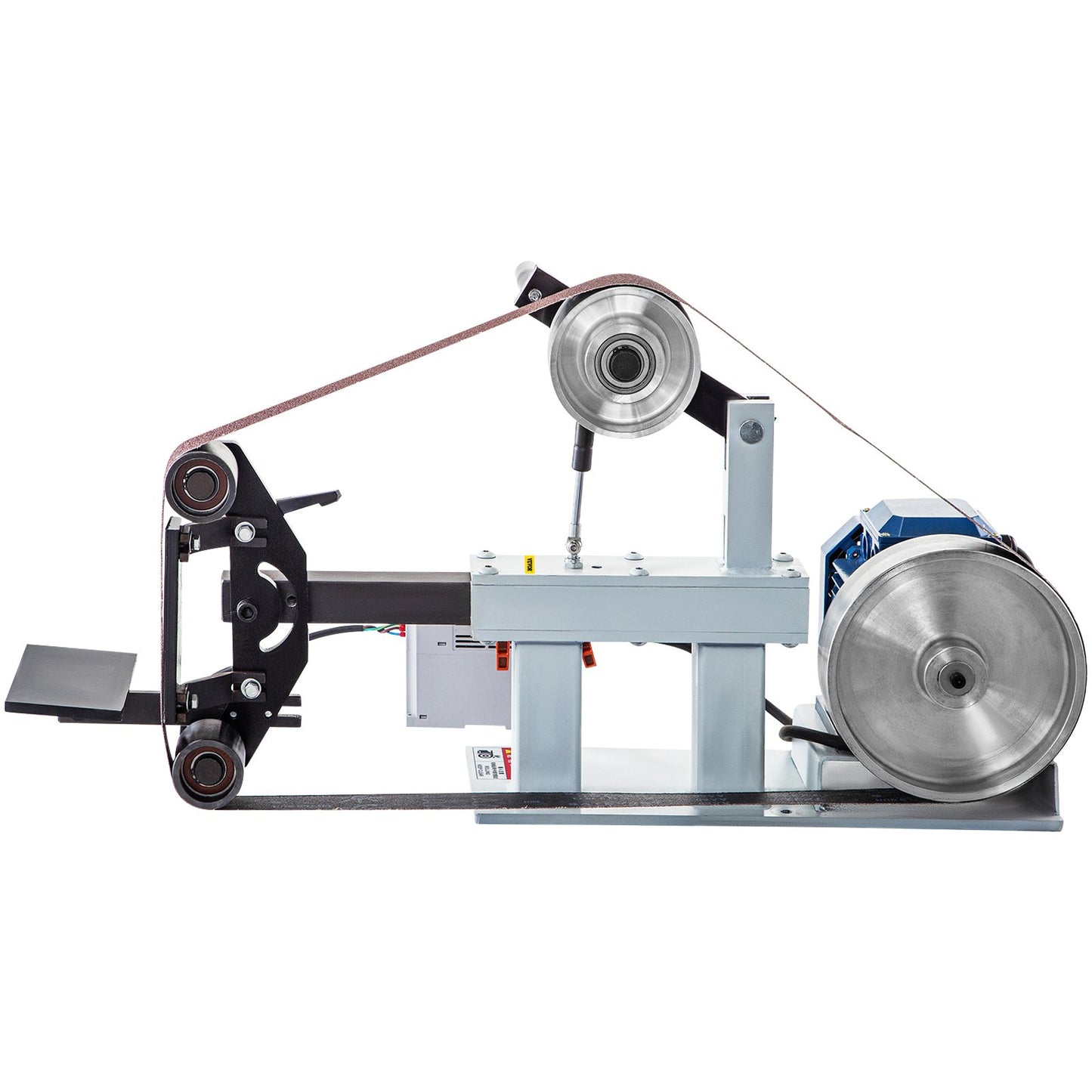 Bänkskiva & bandslip Bänkslip 1,5KW med Ph 427 X 12" Hjuljusterbart slipband, centralt maskinband och skivslipmaskin 0-2800 rpm kombinationsslipmaskiner