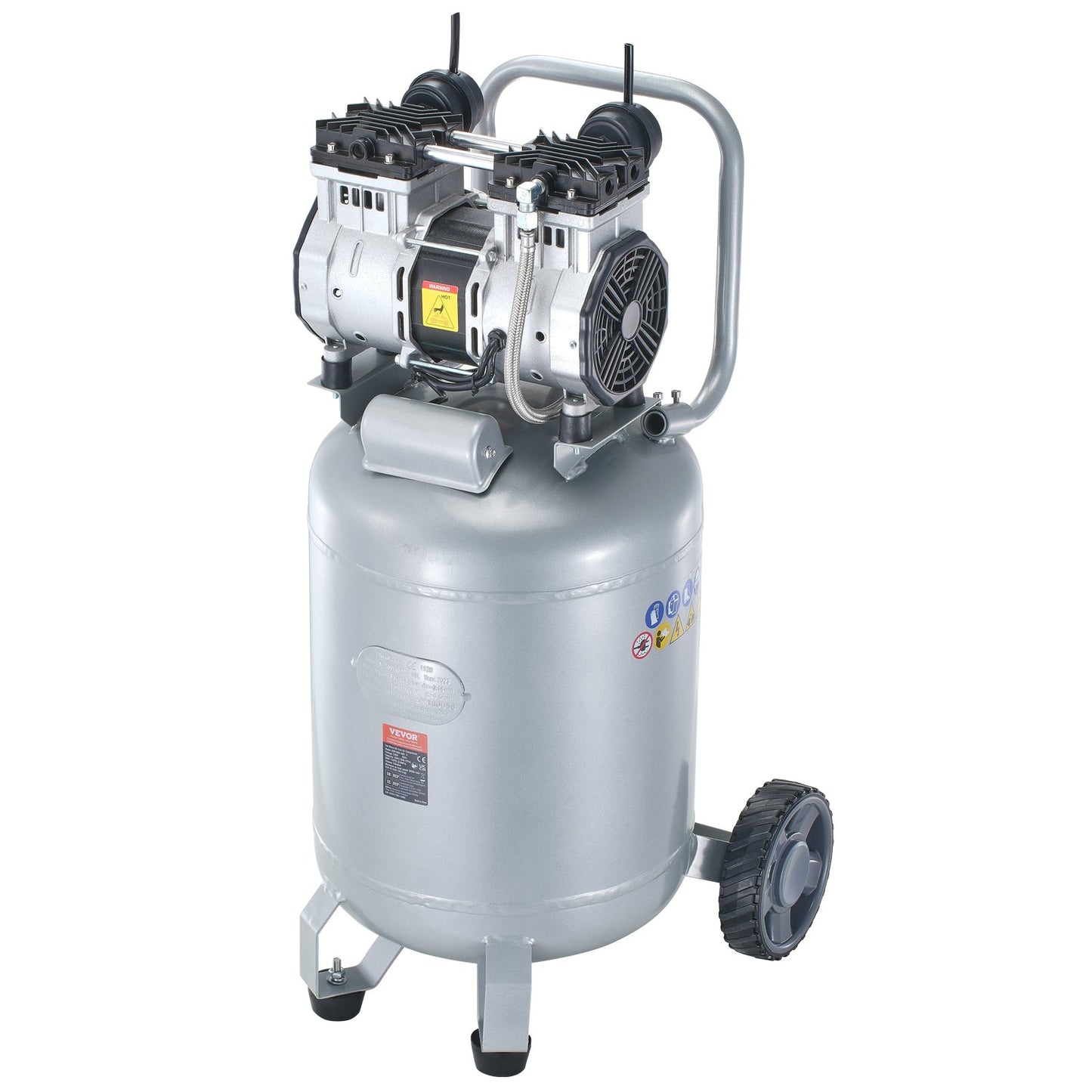 13 Gallonen-Luftkompressor, 2 PS, 4 SCFM bei 90 PSI, ölfreier Luftkompressor, 116 PSI