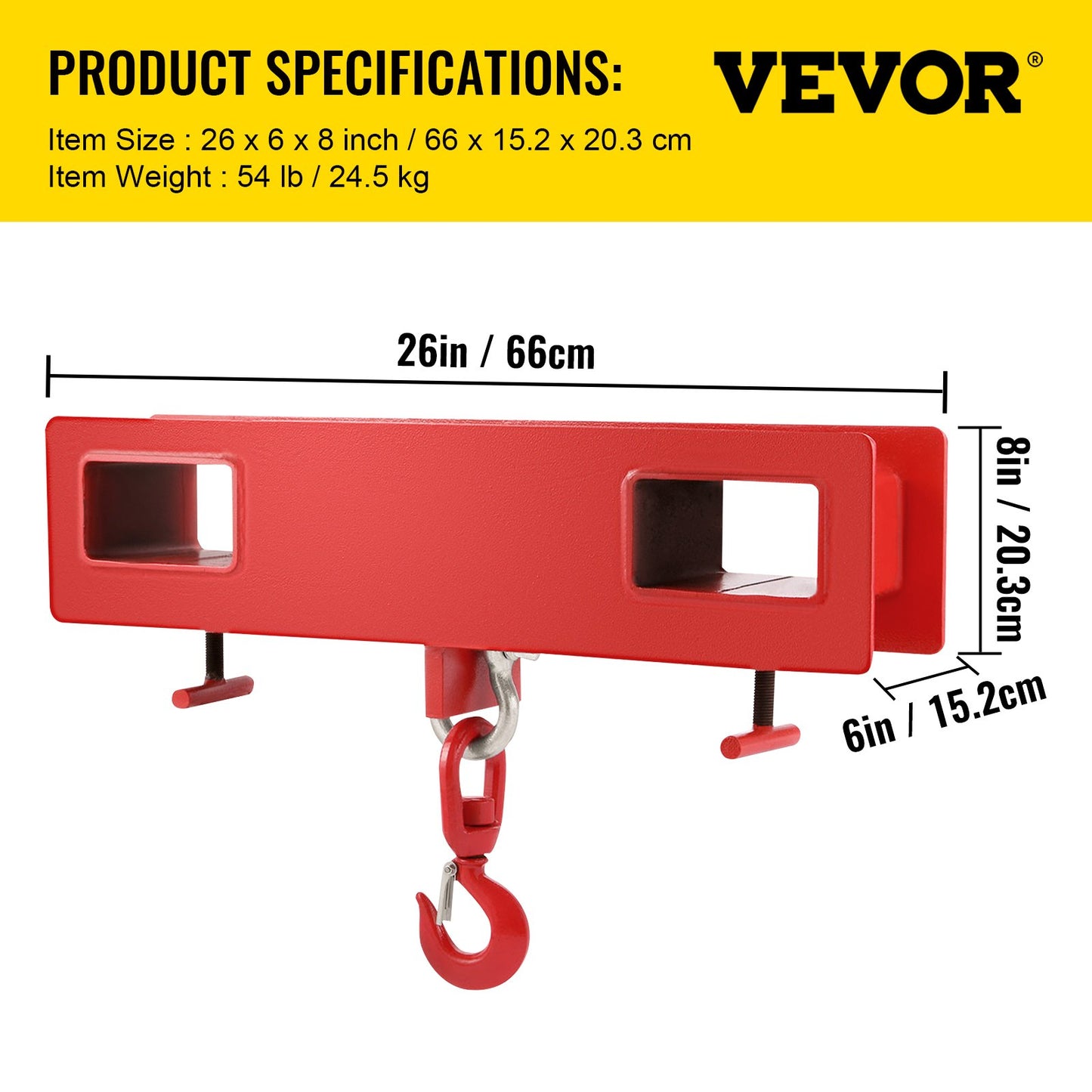 2 Tonnen Gabelstapler-Hebehaken, 4000 £/2000 kg Tragkraft, Gabelstapler, Schwenkhaken, Mobilkran, Gabelstapler-Zubehör