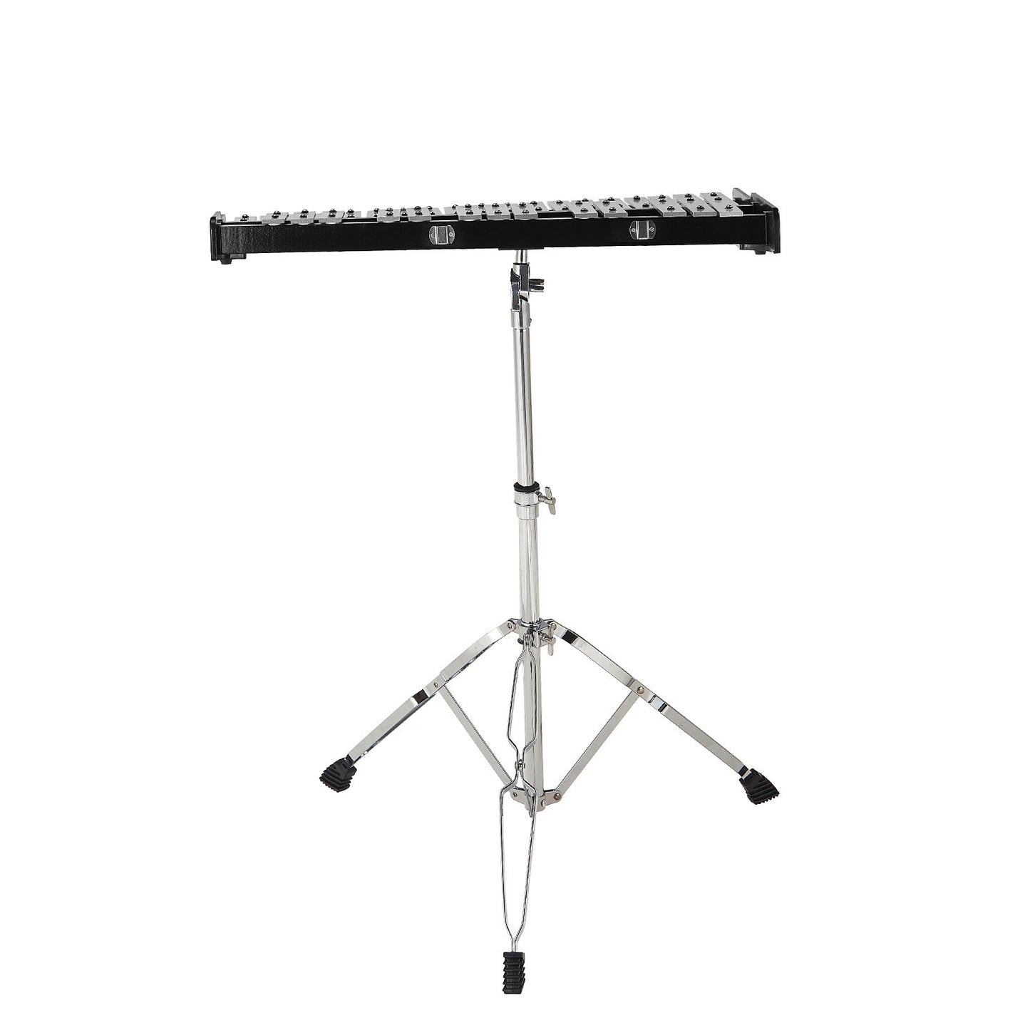 32 Note Klockspel Xylophone Bell Kit med klubbor, trumpinnar och stativ