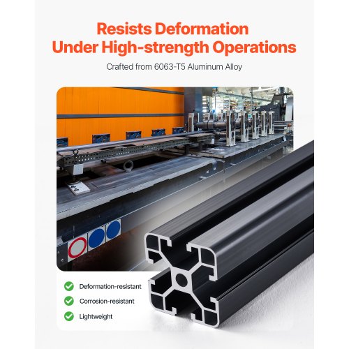4PCS 39,4 tum (1000 mm) T-spår 4040 Aluminium Extrusion Anodized Linear Rail | EU