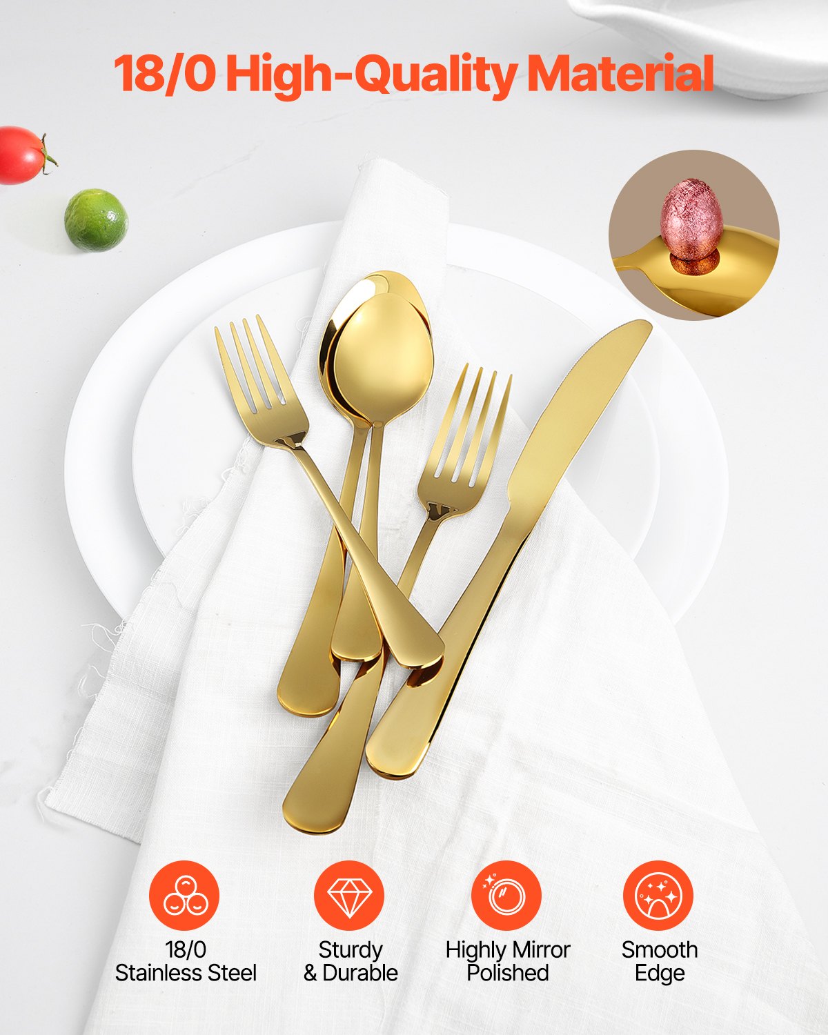 100-piece silver cutlery set stainless steel cutlery cutlery for 20