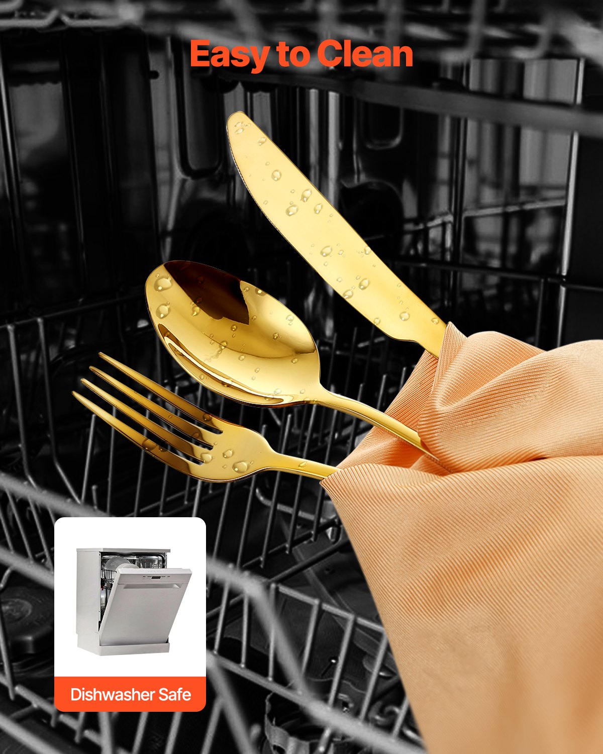 100-piece silver cutlery set stainless steel cutlery cutlery for 20