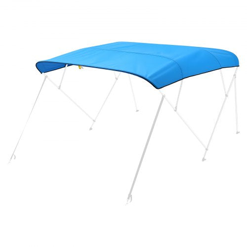 4 Bow Boat Bimini Tops 96"Lx(97"-103")W Awning Replacement Pacific Blue | EU
