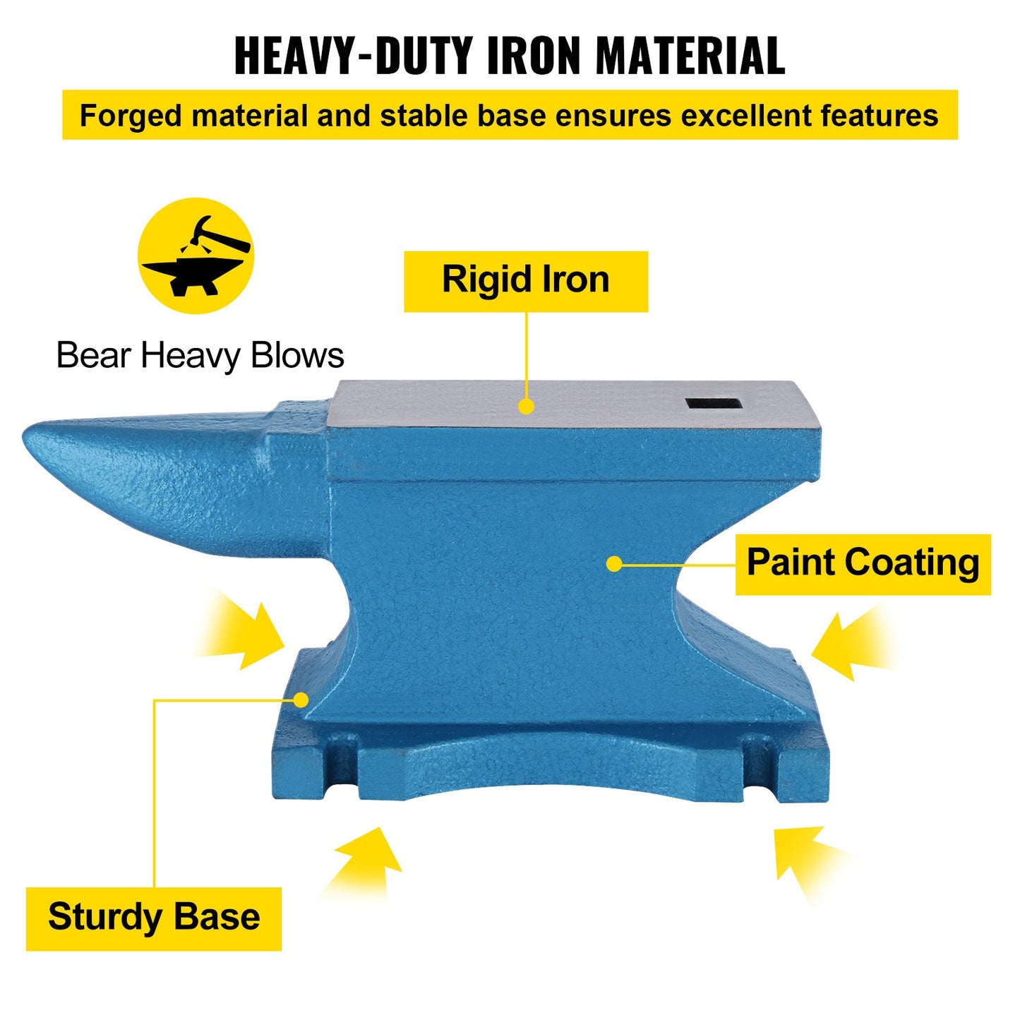 Anvil with one horn 55 pounds / 25.4 kg cast iron anvil Blacksmith for sale Blacksmithing tools and equipment anvil Sturdy round horn anvil Blacksmith Jeweler Metalsmith Blacksmithing tools