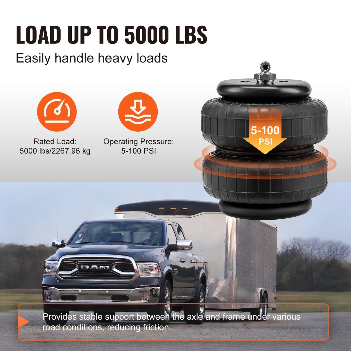 Air Bag Suspension Kit Passar 03-2013 Dodge Ram 2500 03-2018 Dodge Ram 3500