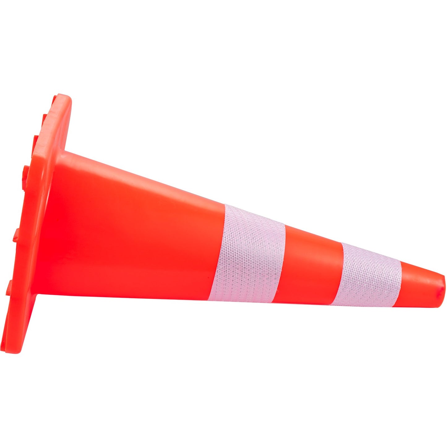 Säkerhetskoner, 28 tum/73 cm höjd, 12 st PVC orange trafikkon med 2 reflekterande kragar och tyngd bas, används för trafikkontroll, uppfartsparkering och skolförbättring
