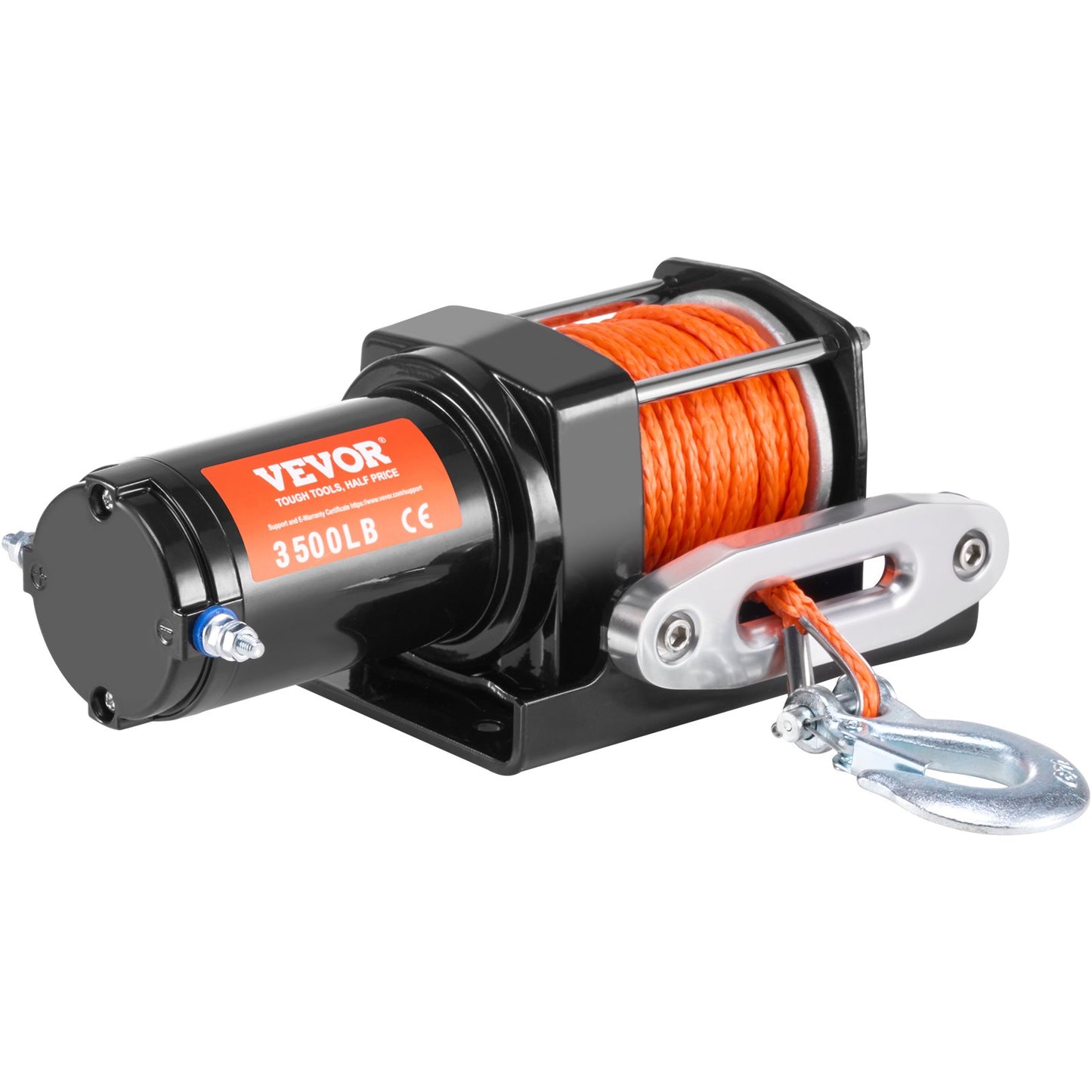 Elektrisk vinsch ATV UTV 3500 lb Syntetrep Vattentät trådad kontroll