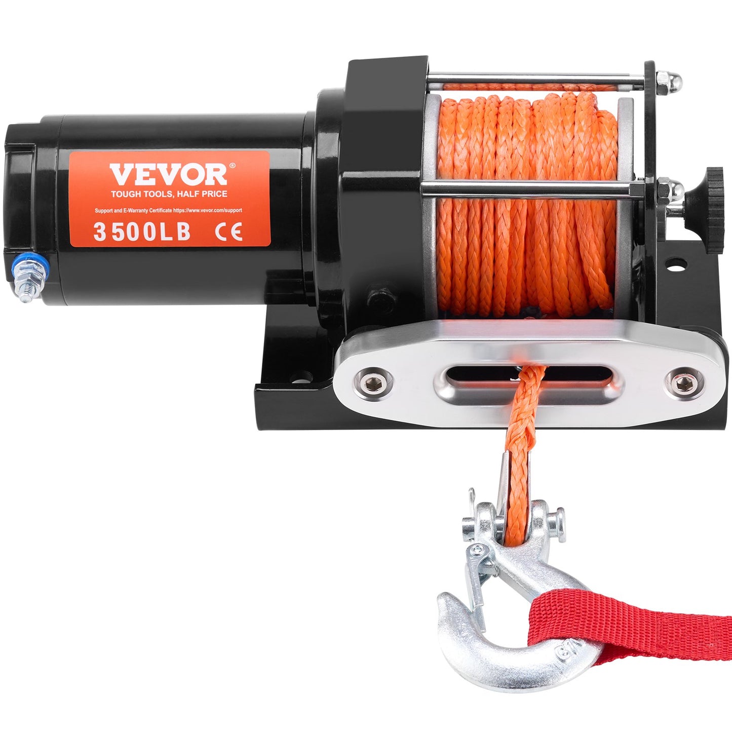 Elektrisk vinsch ATV UTV 3500 lb Syntetrep Vattentät trådad kontroll