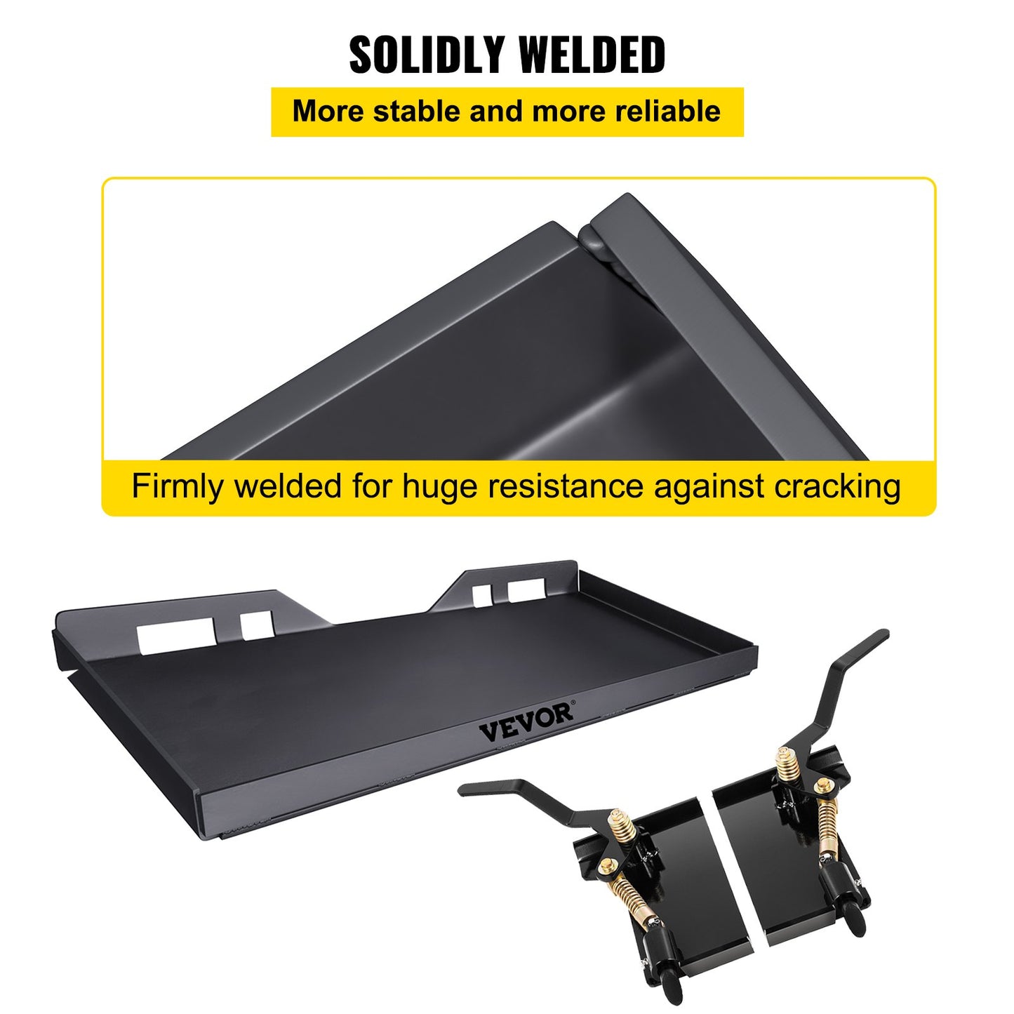 Skid Steer Attachment 3/8in Skid Steer Quick Attach Plate 85LBS Skid Steer Attachment 18,5\" Höjd Quick Attach Skid Steer tillbehör för skopor, plogar, gafflar