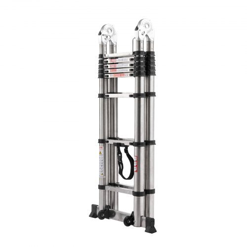 telescopic ladder A-frame stainless steel 16.5 ft extension ladders | EU