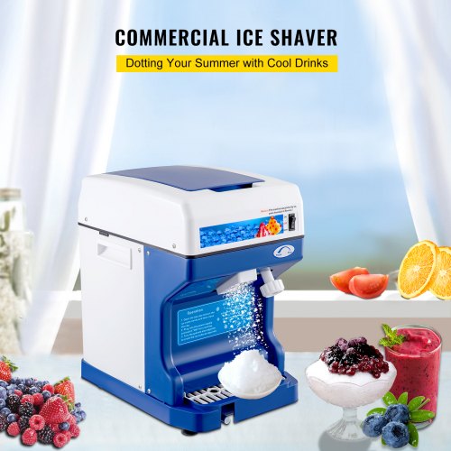 Snow Cone Machine 265LBS Kommersiell Ice Rakmaskin Kross 220V 50HZ Ice Crusher Rakmaskin Snöflinga Rostfritt stål Livsmedelsklass för kök Hem Barer | EU
