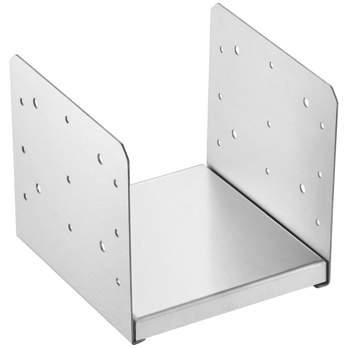 203,2 x 203,2 mm Pfostensockel, 4 Stück verstellbare Pfostenankerhalterung aus Edelstahl (innen 198 x 185), verstellbarer Pfostensockel für Pavillon, Deck, Veranda, Handlauf, Geländer, dekorative Ankerplatte