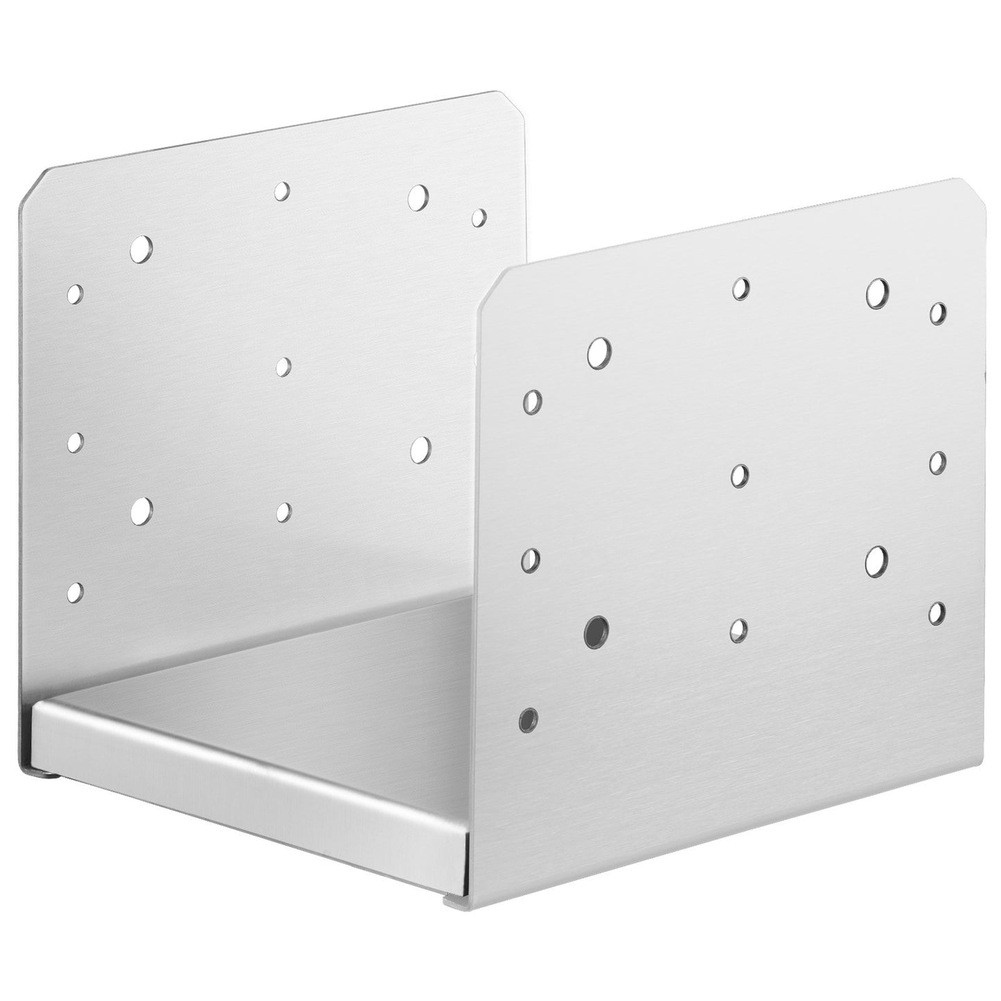 203,2 x 203,2 mm Pfostensockel, 4 Stück verstellbare Pfostenankerhalterung aus Edelstahl (innen 198 x 185), verstellbarer Pfostensockel für Pavillon, Deck, Veranda, Handlauf, Geländer, dekorative Ankerplatte