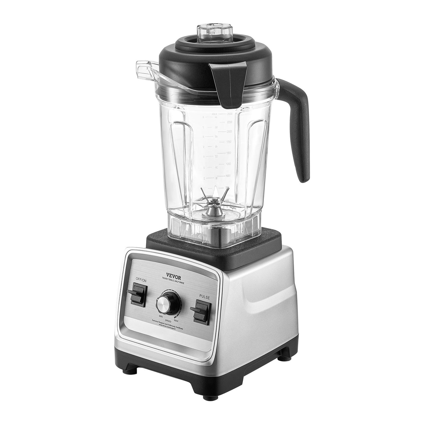 85 oz 1400W Blender för Smoothies Matberedningsmixer för kök