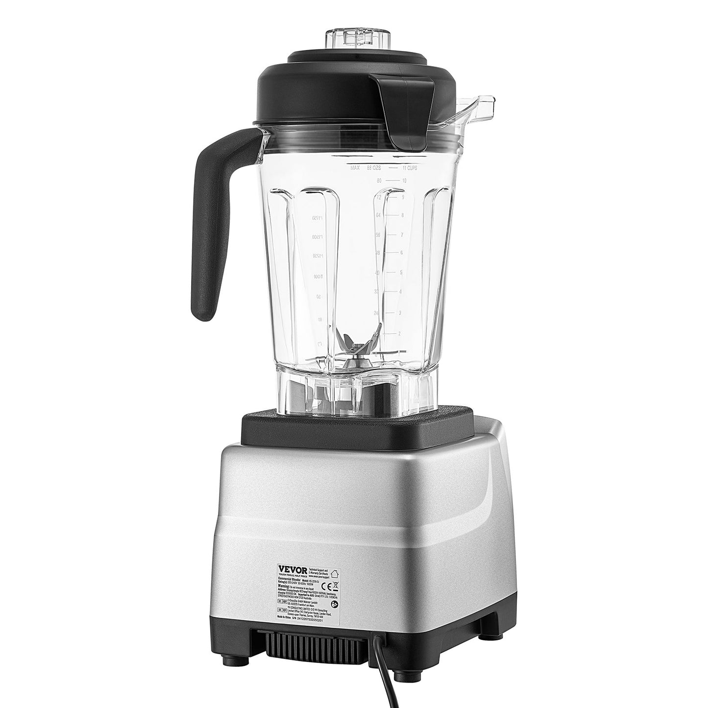 85 oz 1400W Blender för Smoothies Matberedningsmixer för kök