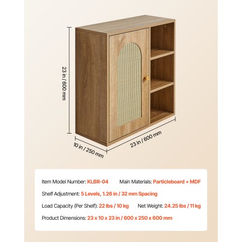 Badrumsväggskåp, dörr och justerbar hylla med 5 höjdnivåer, förvaring över toaletten medicinskåp väggmonterad, hängande organisatör med hyllor för tvättstuga kök toalett | EU