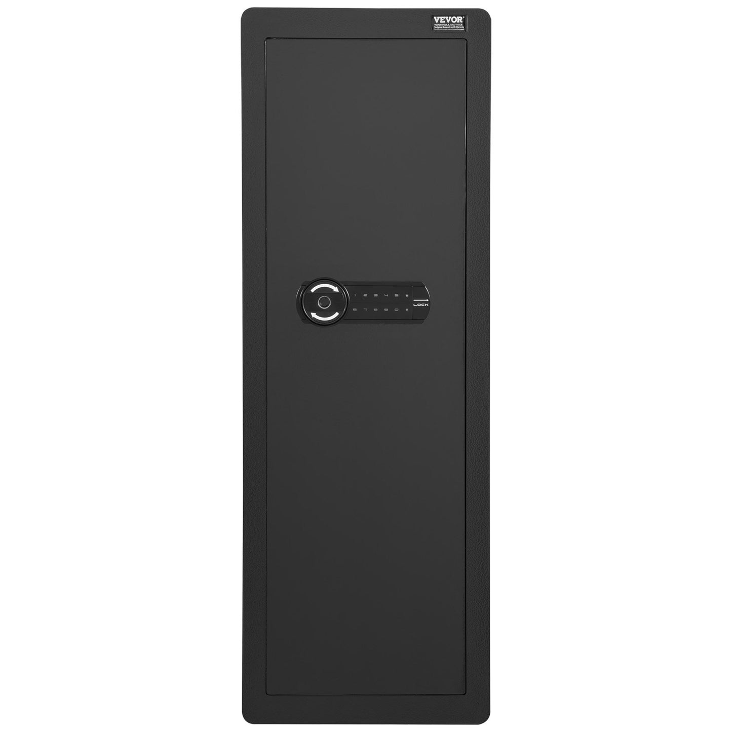 42,91" Tall Wall Gun Safe 4-tier Hidden Gun Safe med knappsats och fingeravtryck