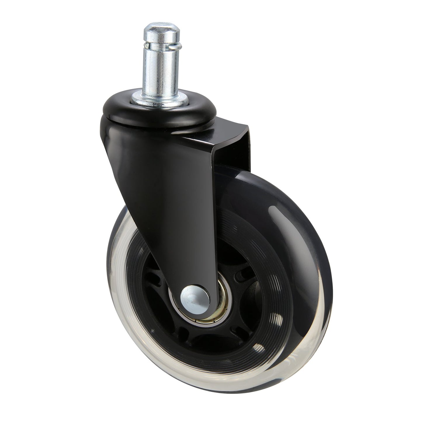 Office Chair Casters, Set of 5.3 Inch Casters Replace Hardwood Floors and Carpets, Heavy Duty Computer Gaming Casters with 130 lbs Load Capacity, Universal Fit for Most Chairs