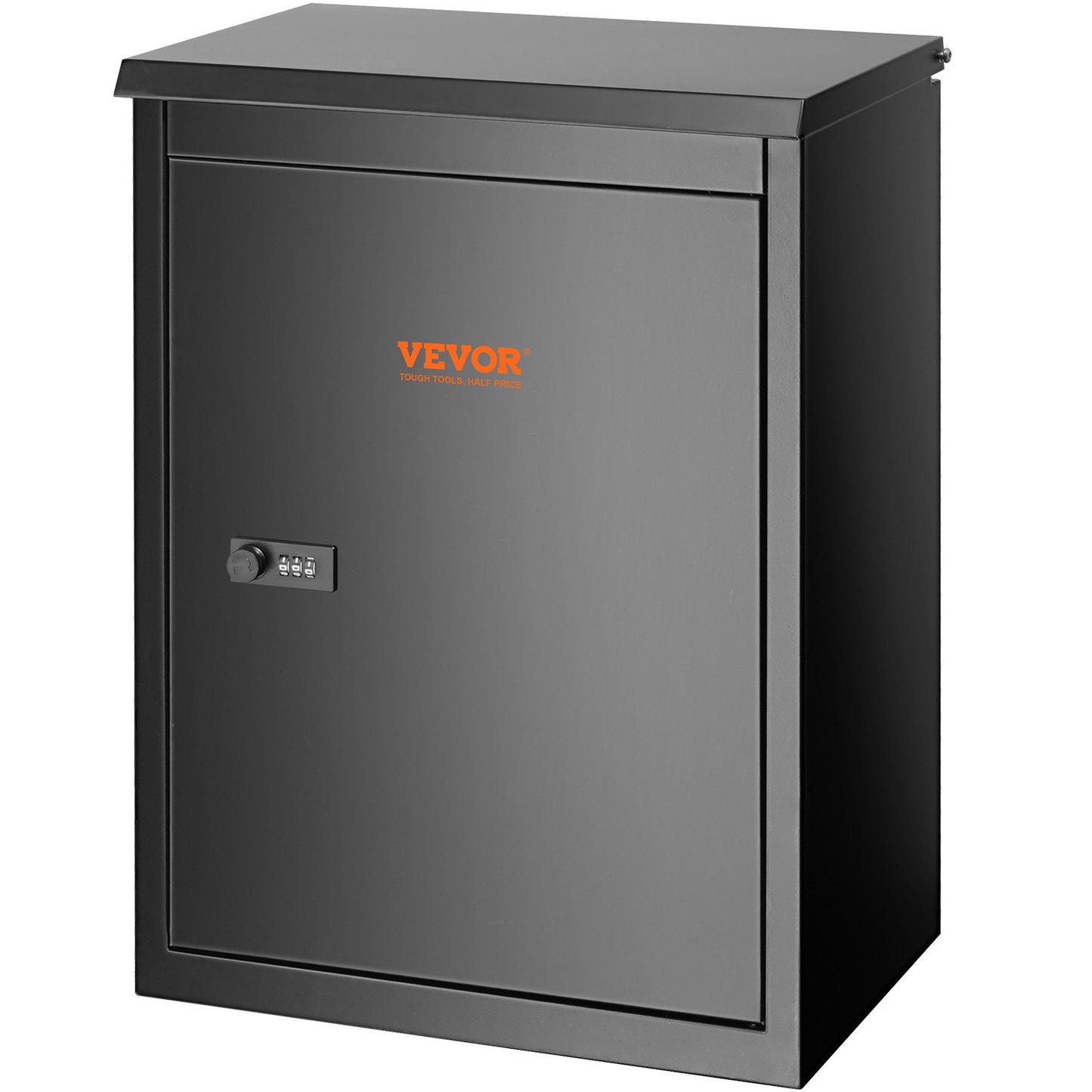 Outdoor Parcel Delivery Boxes 15.4" x 10.6" x 20.5", Galvanized Steel Wall Mounted Mailbox with Combination Lock, Anti-Theft, IPX3 Waterproof, Lockable Large Mailbox for Porch, Curbside