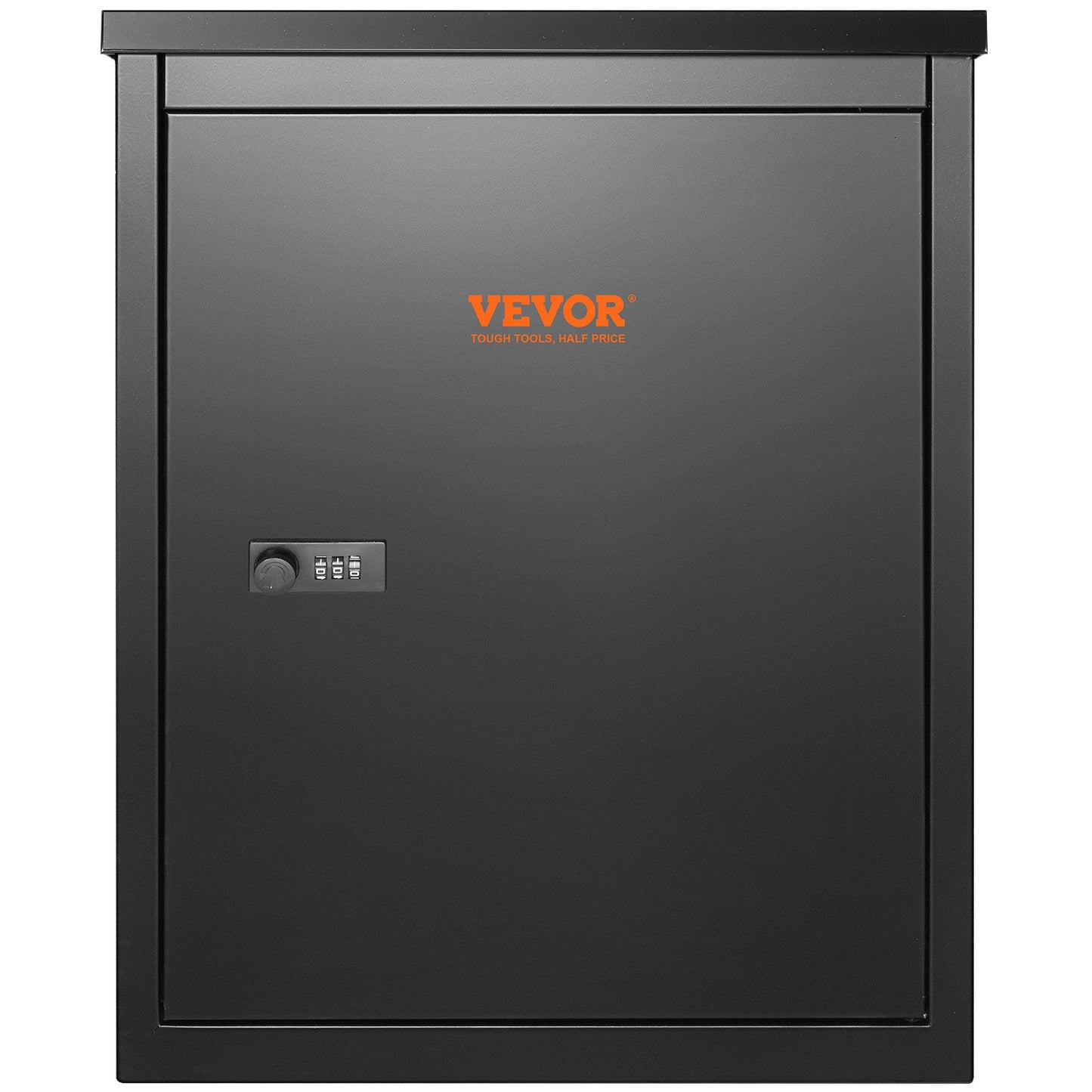 Outdoor Parcel Delivery Boxes 15.4" x 10.6" x 20.5", Galvanized Steel Wall Mounted Mailbox with Combination Lock, Anti-Theft, IPX3 Waterproof, Lockable Large Mailbox for Porch, Curbside