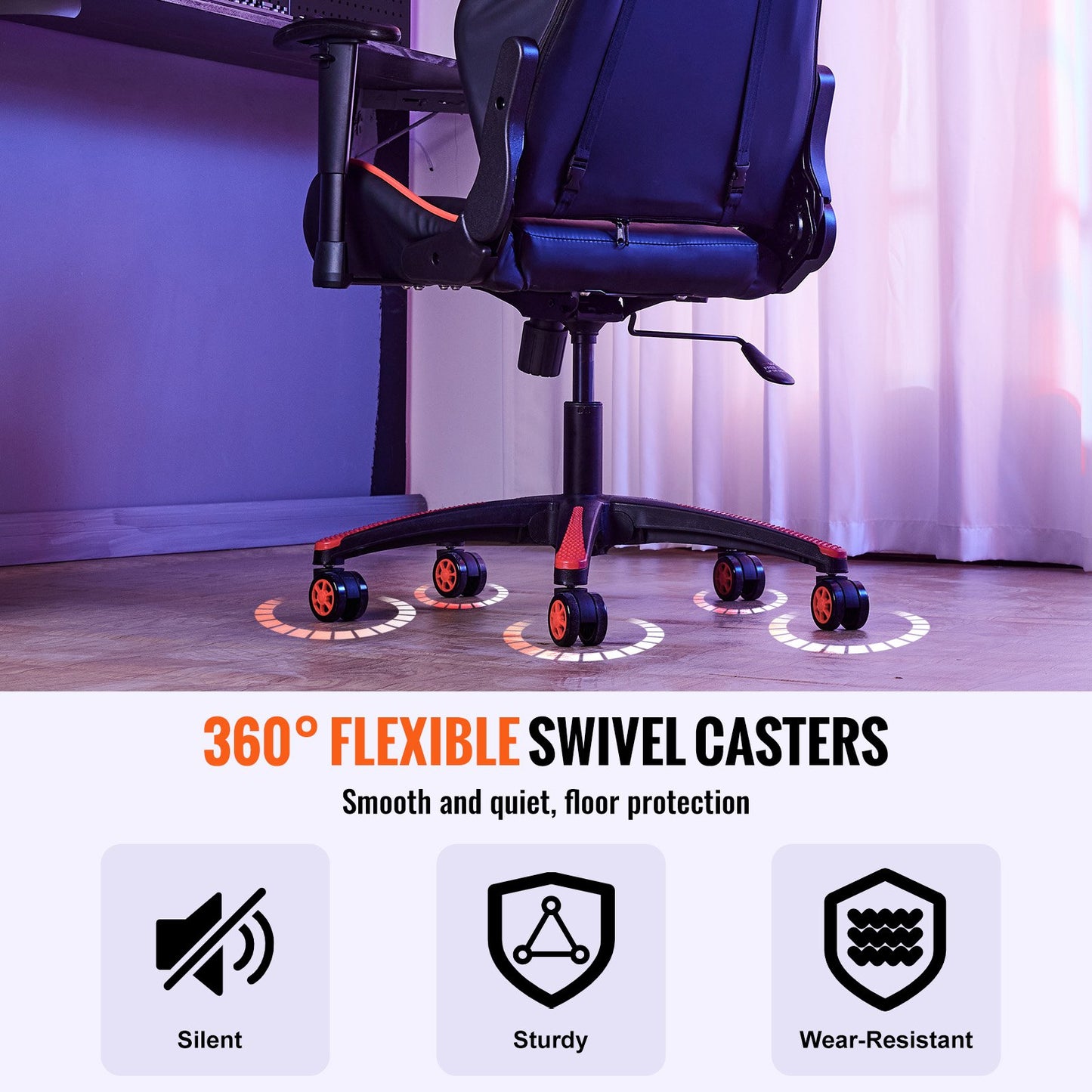 Byte av kontorsstolsbas 28" Heavy Duty Swivel Stolsbas 2500 lbs