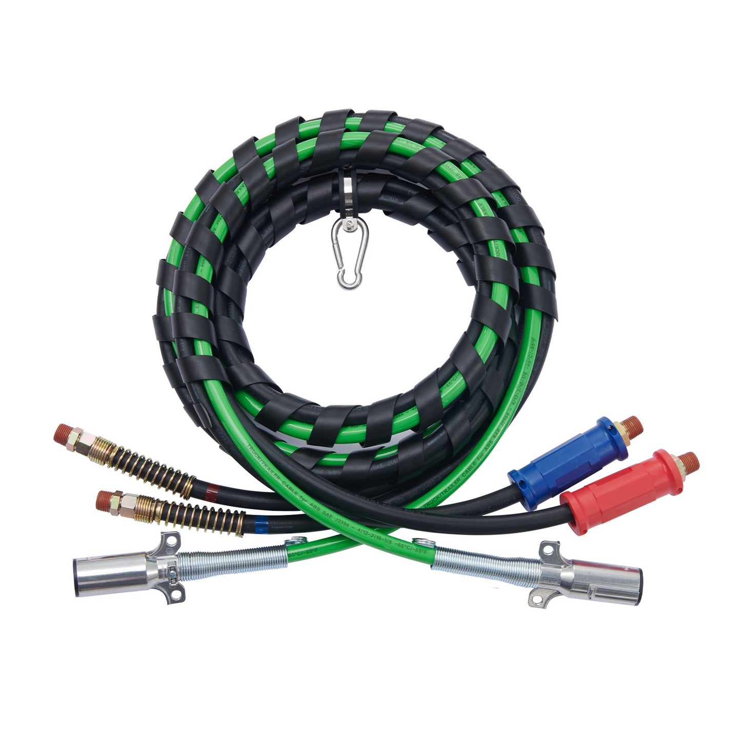 15FT Semi Truck Air Lines Kit 3-i-1 luftslangar & 7-vägsplugg ABS Power Line