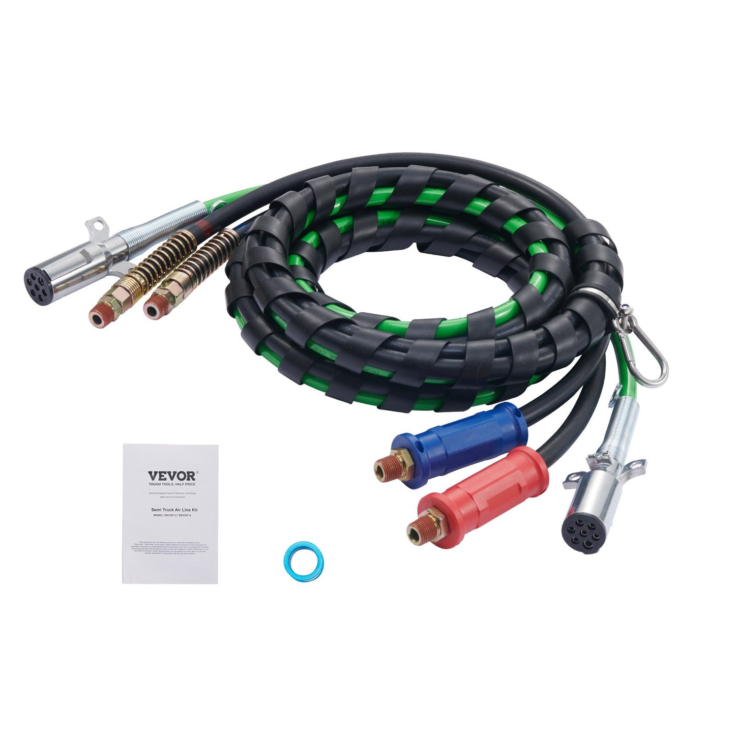 15FT Semi Truck Air Lines Kit 3-i-1 luftslangar & 7-vägsplugg ABS Power Line