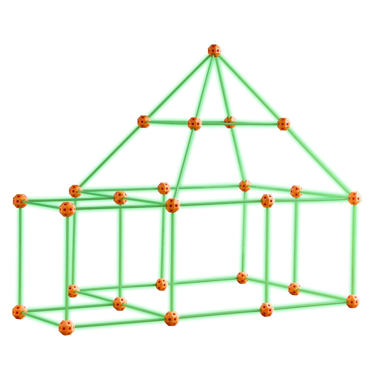 Tent Fort Building Kit för barn Glow In The Dark STEM Construction Toy 85P