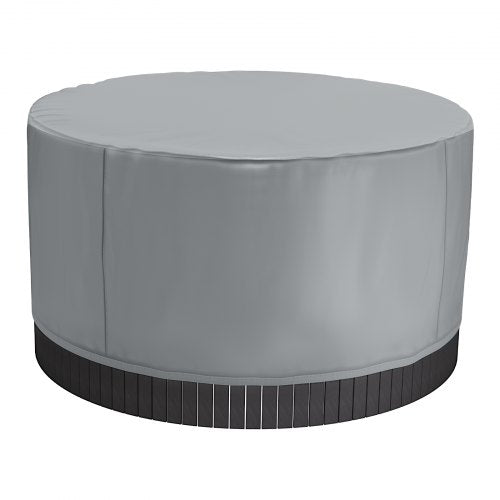 Cover for outdoor hot tub round 2000 x 850 mm weatherproof and waterproof grey