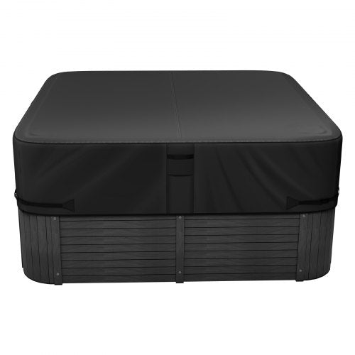 Överdrag för utomhusbadtunna 2413x2413x508mm Väderbeständig och vattentät svart