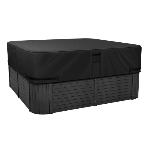Outdoor hot tub cover 1930x1930x508mm Weatherproof and waterproof black