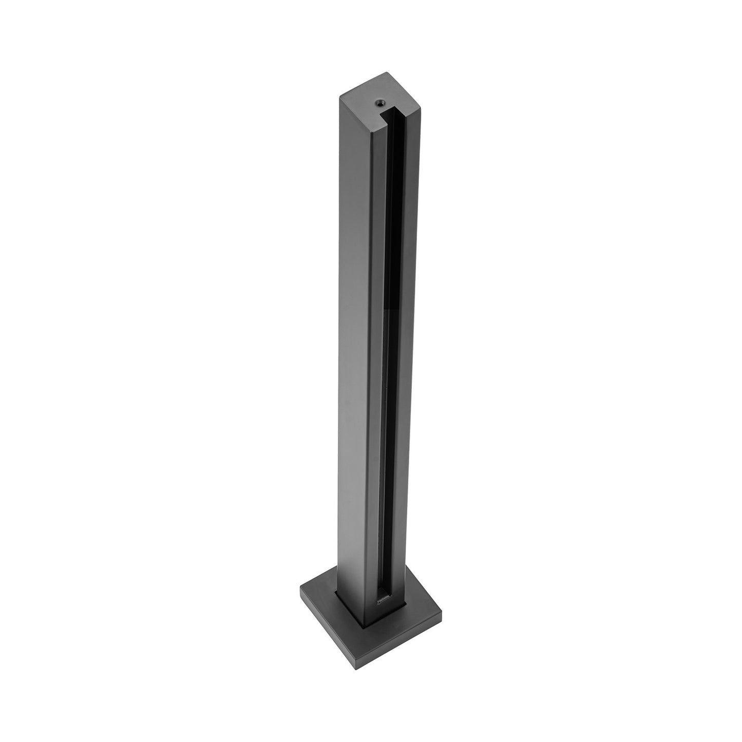 Glasklämma 35,83" H räckesfäste för 0,39"-0,47" glas svart svart