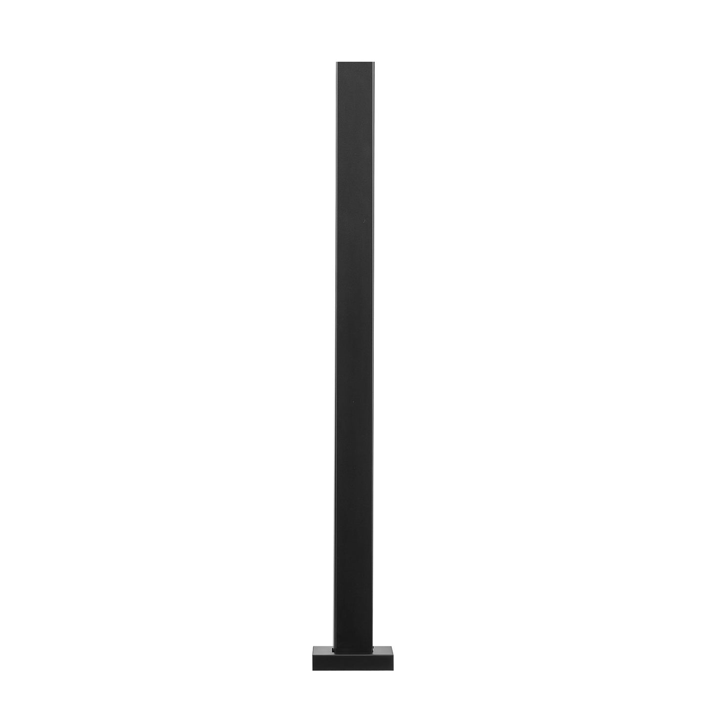 Glasklämma 35,83" H räckesfäste för 0,39"-0,47" glas svart svart