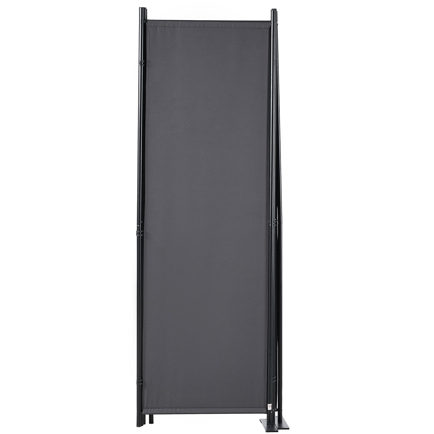 Rumsavdelare 4-panels vikbar sekretessskärm 88,2"x11,8"x67,3" mörkgrå