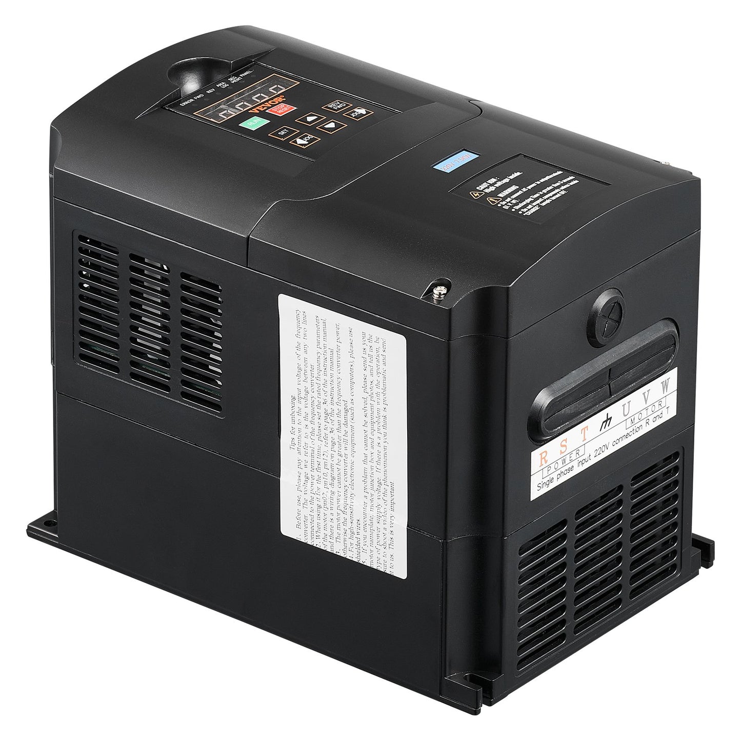 10HP, 7.5KW, 35Ampere 220V 1 or 3 phase input to 3 phase output VFD 0-400Hz
