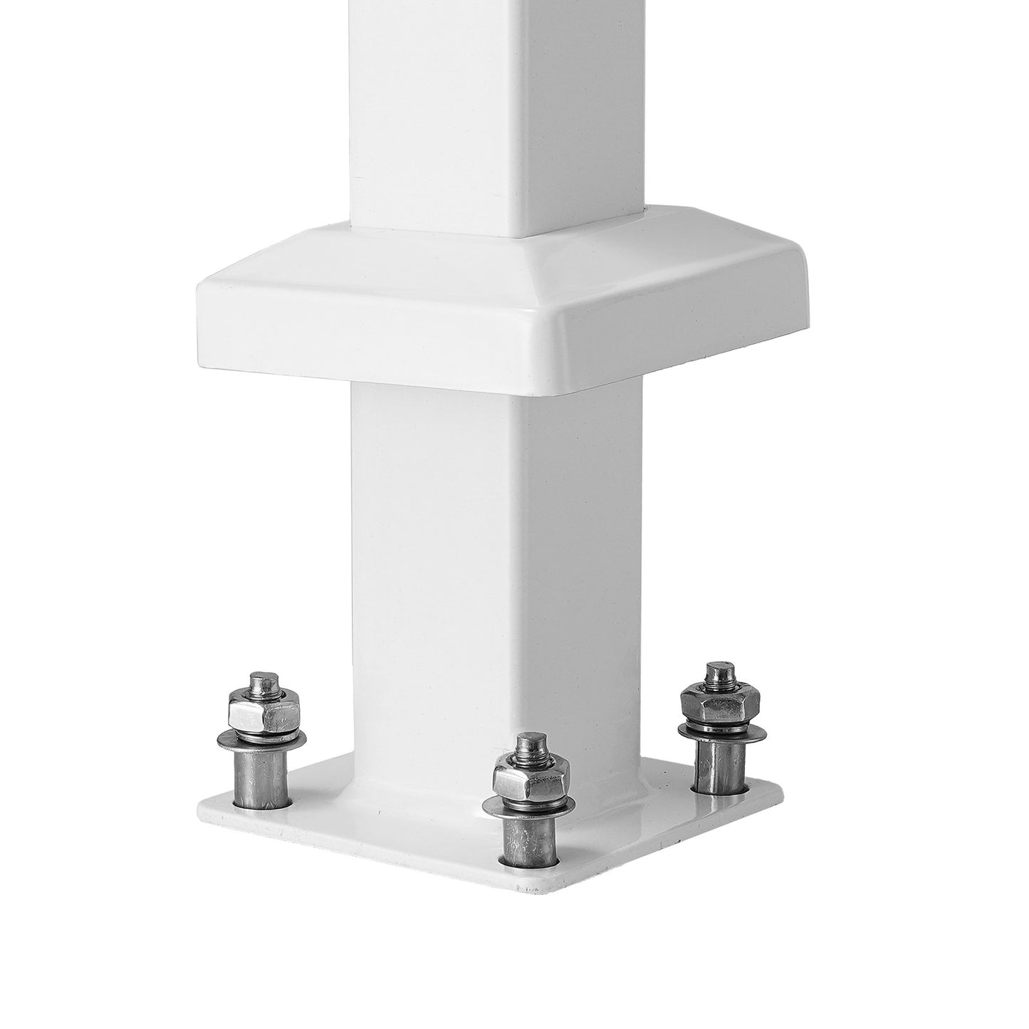 1-2-stegs ledstänger för utomhus för seniorer Verandadäck Retro Arch White