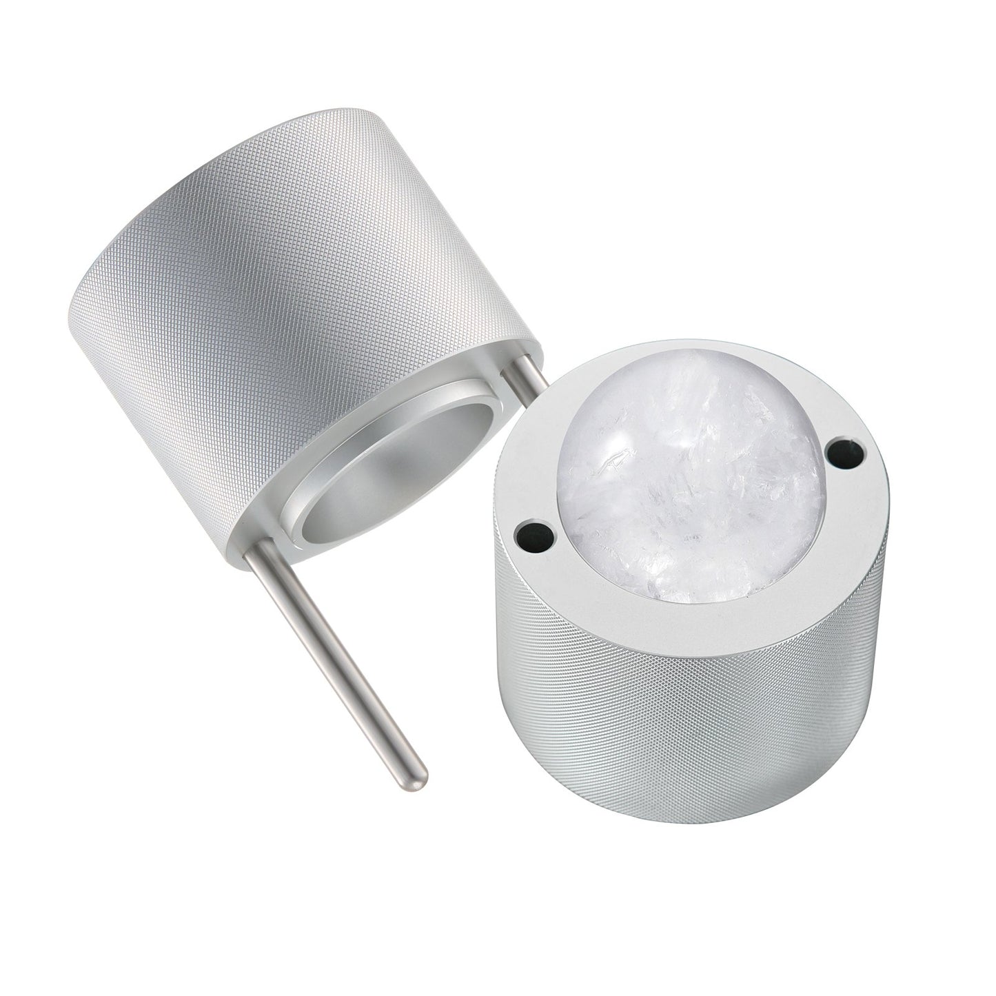 Ice Ball Press Ice Ball Maker 2,1"/53mm Ice Press Kit för Whiskey Silver