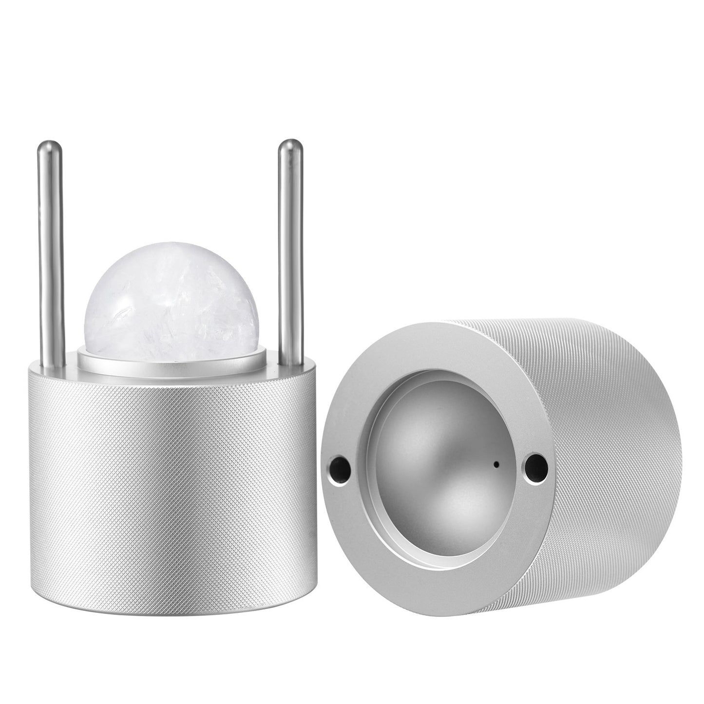 Ice Ball Press Ice Ball Maker 2,1"/53mm Ice Press Kit för Whiskey Silver