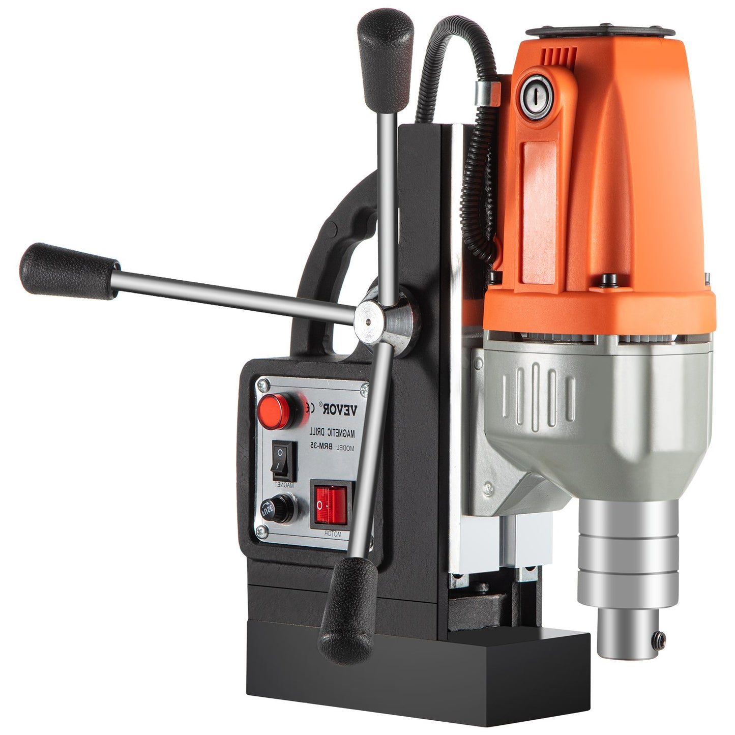 Magnetbohrmaschine 220 V-240 V, Magnetbohrmaschine 980 W, Metallbohrmaschine, hohe Leistung, 680 U/min, Multifunktions-Metallbohrmaschine, 35 mm Kernbohrmaschine zum Bohren und Gewindeschneiden