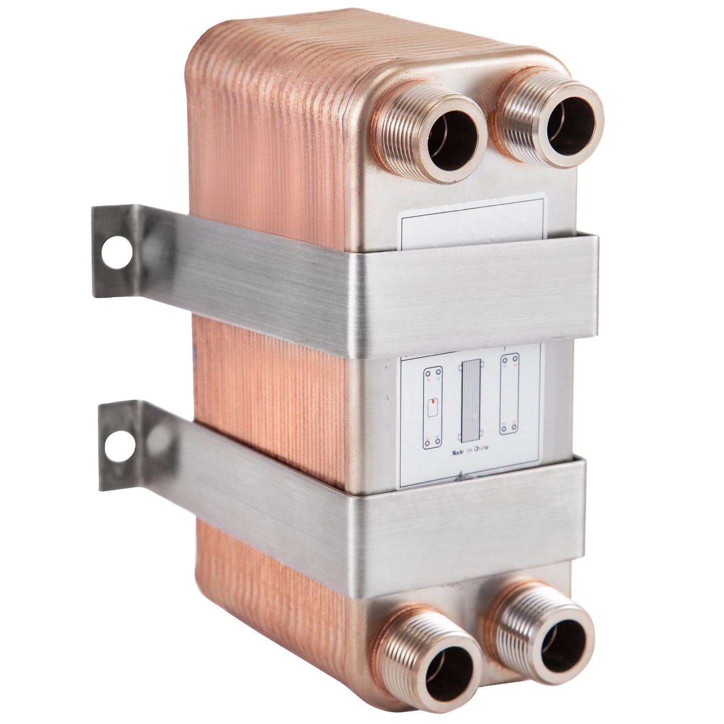 Heat Exchanger Brazed Plate Heat Exchanger 40 Plate Heat Exchanger For Heating