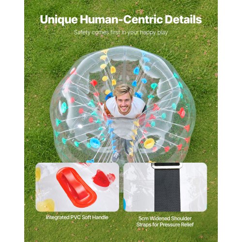5FT/1,5M uppblåsbara stötfångarbollar PVC Body Sumo Zorb Ball Utomhusspel | EU