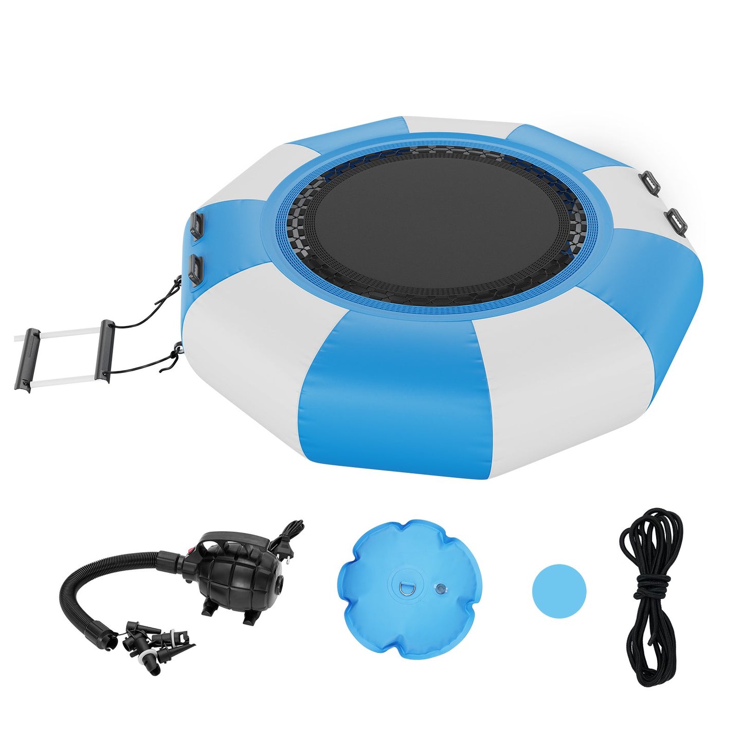 6,5 fot uppblåsbar vattenstudsmatta simplattform studs för Pool Lake Toy