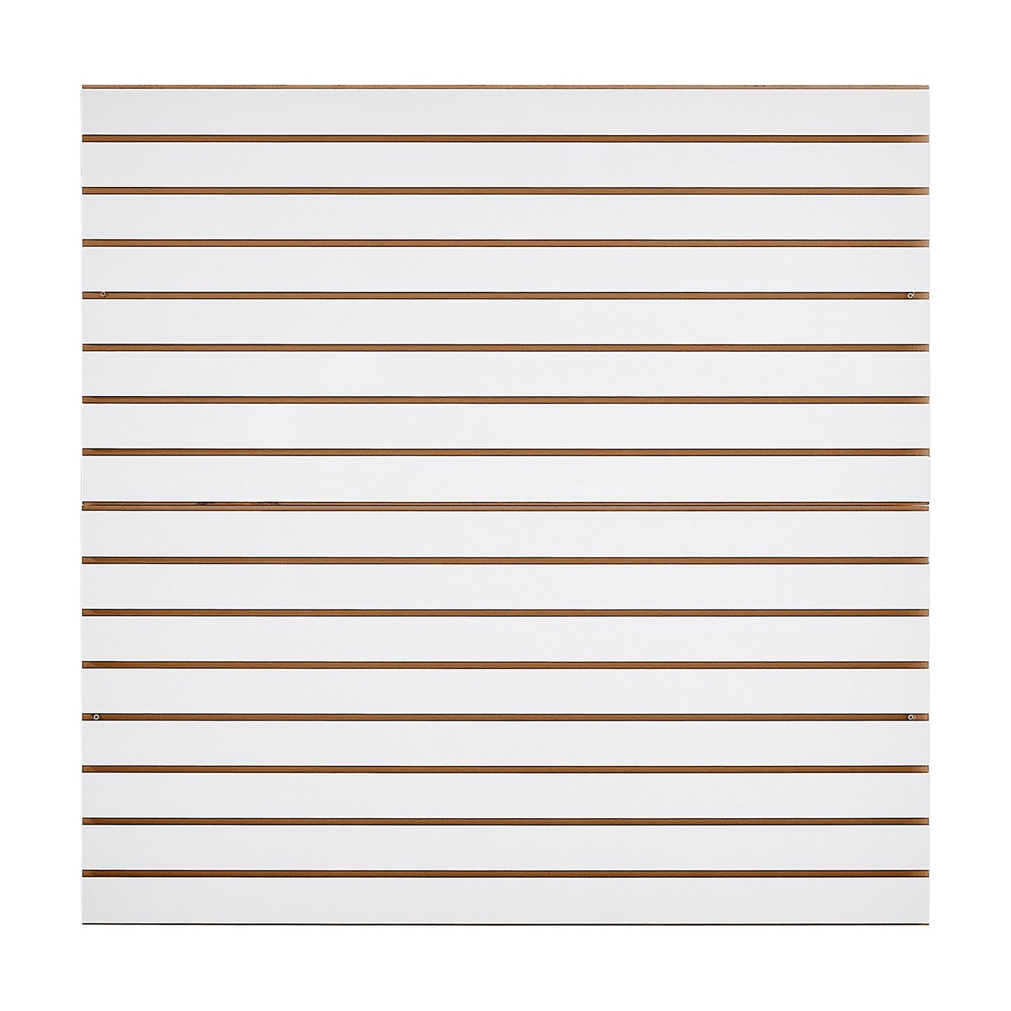 4 x 4 ft Lamellväggpanel MDF Vit Garage Lamellvägg med Modulär Design