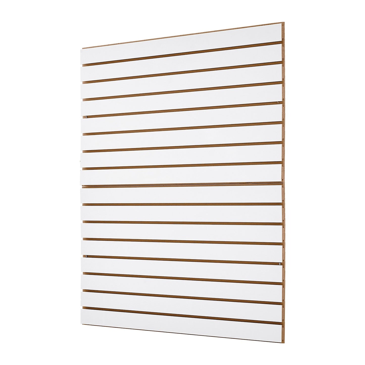 4 x 4 ft Lamellväggpanel MDF Vit Garage Lamellvägg med Modulär Design