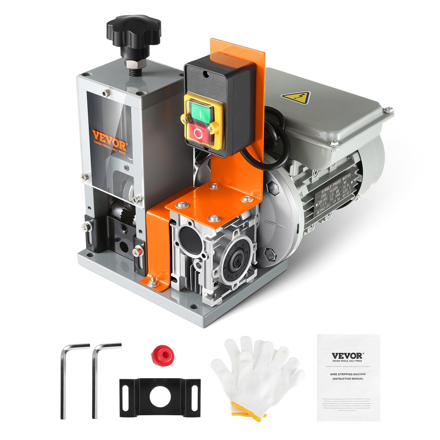 Automatische Abisoliermaschine, 0,06''-1,18'' elektrischer motorisierter Kabelabisolierer, 180 W, 60 Fuß/min Abisolierer mit sichtbarer Abisoliertiefenreferenz, für das Recycling von Kupferschrott
