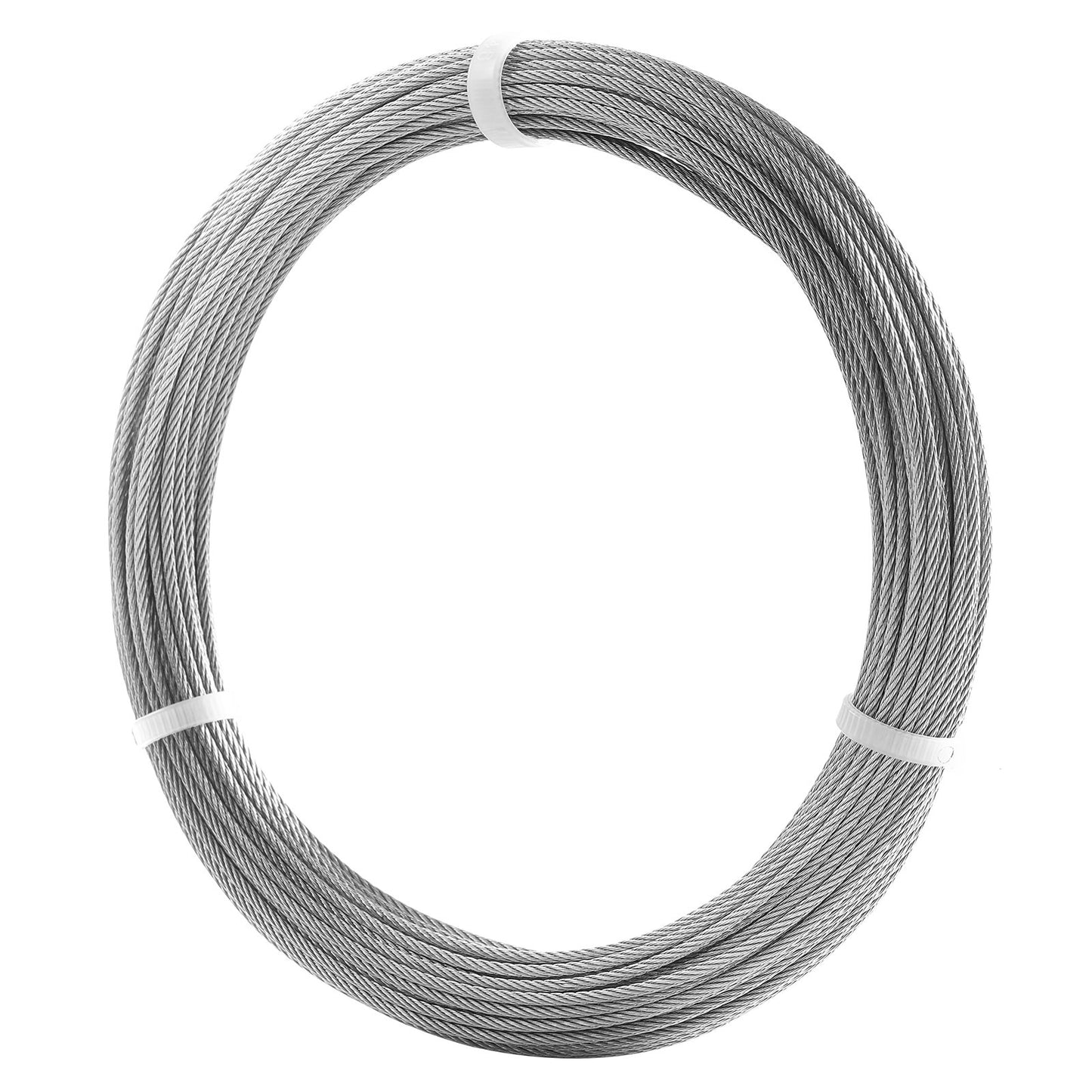 T304 kabel av rostfritt stål 1/16" 7x7 stålvajer 66 fot kabelräcke
