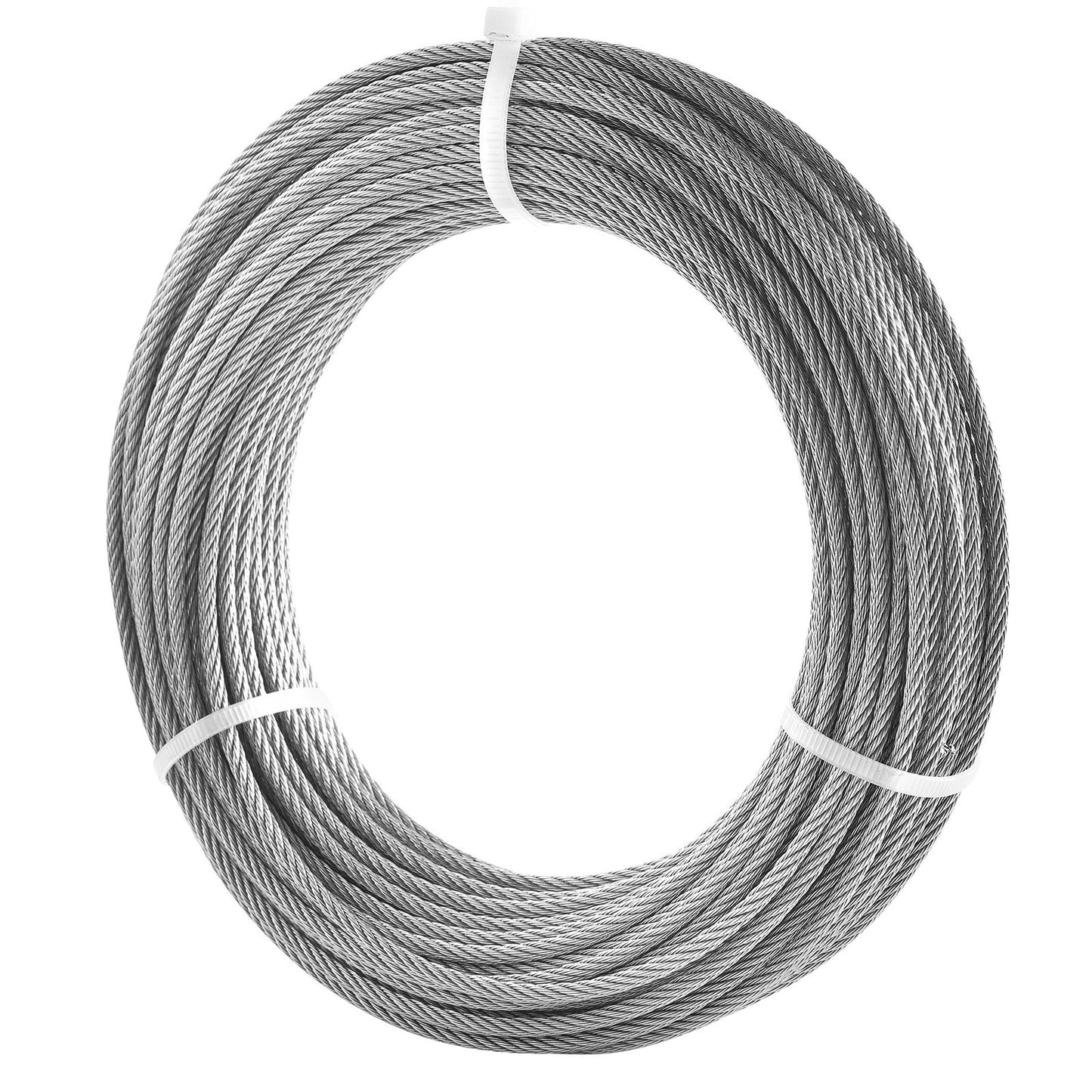 T316 kabel i rostfritt stål 1/8" 7x7 stålvajer 100 fot kabelräcke