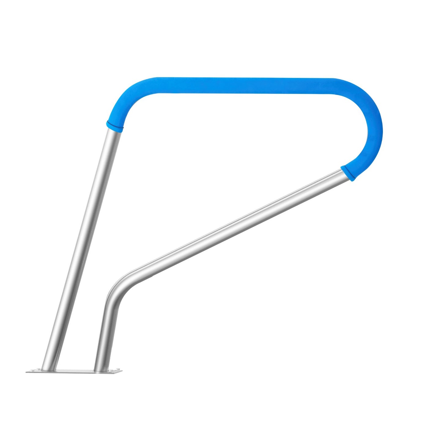 Pool Handrail 39 x 32 inch Stainless Steel with Base Plate for Hot Tub